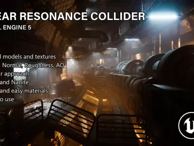 Linear Resonance Collider - UE5 Scene 3D model