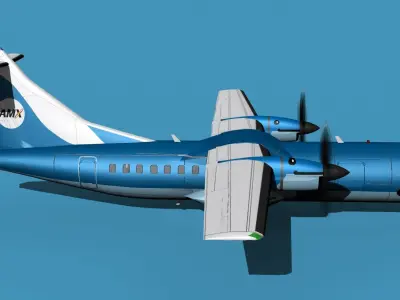 ATR-42-320 Amakusa Airlines 3D model