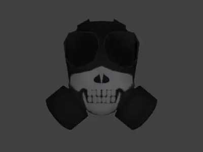 Ghost Gasmask Free 3D model