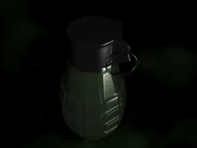 Bomb Model grenade Free low-poly 3D model