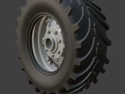 Tractor Tyre 3d Model 3D model purchase