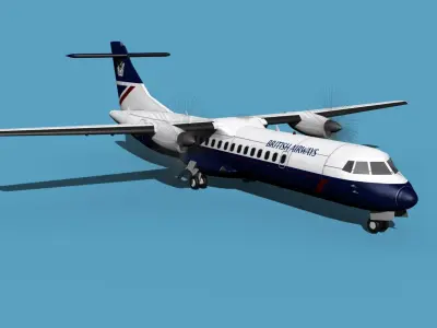 ATR  ATR-72-600 British Airways 3D model