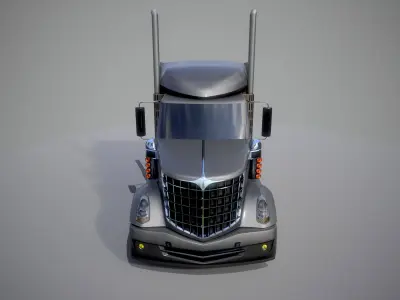 American Truck 2 and upgrades - Mobile Asset Low-poly 3D model
