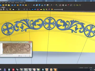 Church cornice 3D print model