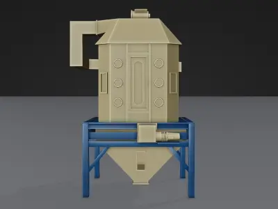 Cooling with Crumble Sanitization Machine Low-poly 3D model
