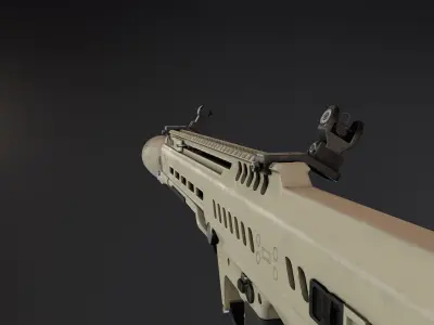 Beretta RM277 GD NGSW Low-poly 3D model