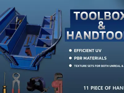 Handtools knife Free low-poly 3D model