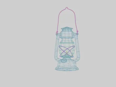 Campsite Lantern 3D model