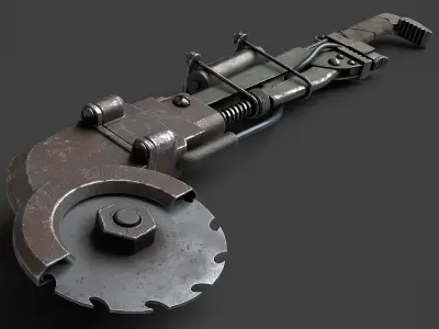 Modifiable Strike Weapon 17 Low-poly 3D model