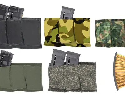 magazine holder set 3D Model Pack