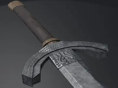 Sword 12 Low-poly 3D model