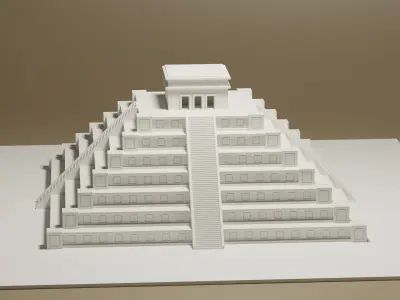 Cartoon Mayan Pyramid 3D model