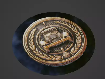 Car Pendant Medallion 3D print model