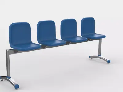 Waiting chair 02  3D model