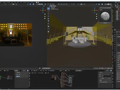 modern KTV 3D model