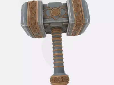 War Hammer 2 Low-poly 3D model