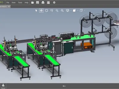 fully automatic - face mask machine 6 3D model