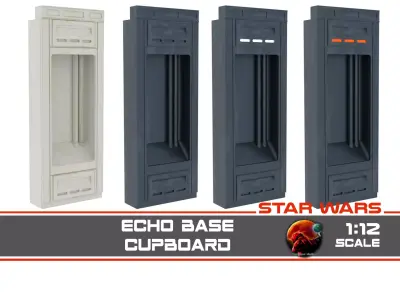 Echo Base Cupboard 1-12 scale Blackseries 3D print model