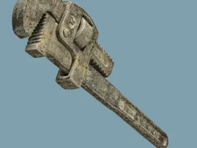 PipeWrench - Photogrammetry Asset 3D PhotoScan Low-poly 3D model