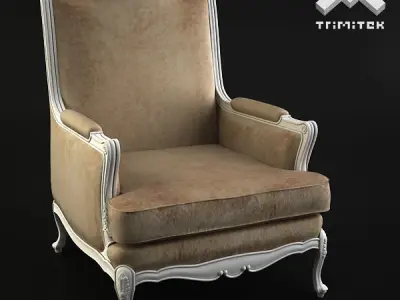 Classic Armchair - Moses - Beige 3D model