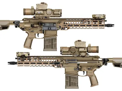 VORTEX XM157 LPVO SCOPE Low-poly 3D model