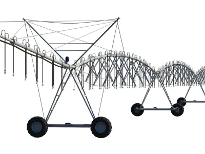 Center Pivot Irrigation System  3D model