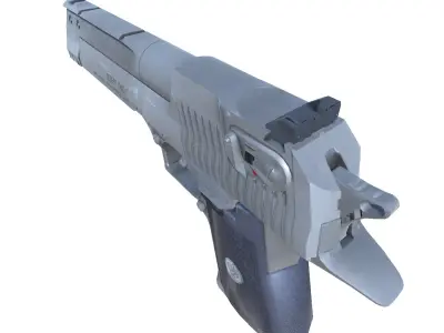 47-Desert-Eagle-gun model 3d game ready model Low-poly 3D model Low-poly 3D model