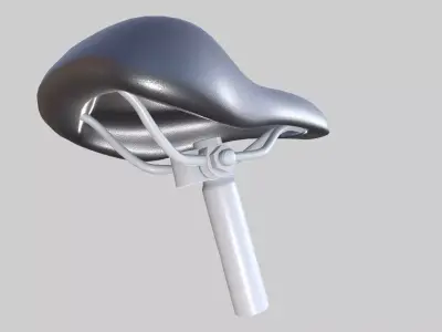 Bicycle Seat Low-poly 3D model shop