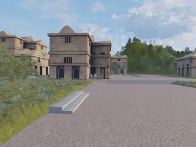 Hillside Settlement 3D model