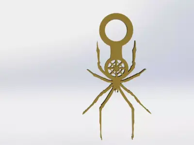 Spider Pendant Spider Web 3D print model