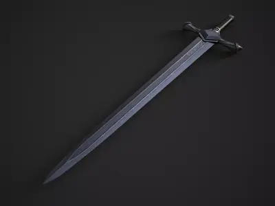 Sword 6 Low-poly 3D model