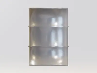 Lowpoly Oil Drum 00 Low-poly 3D model