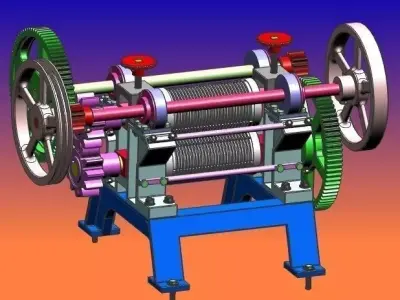 SUGARCANE JUICE EXTRACTING MACHINE Free 3D model