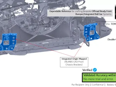 2025 2026 TOYOTA Tacoma TRD Pro Front Chassis And Roof 3D Scan 3D model