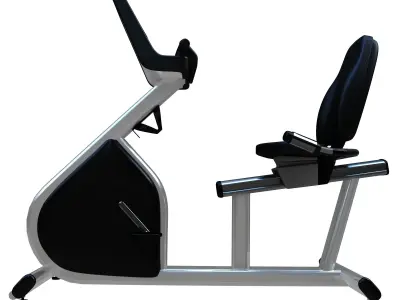 Exercise Cardio Horizontal Bike 3D model