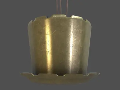 Incense Pot Low-poly 3D model