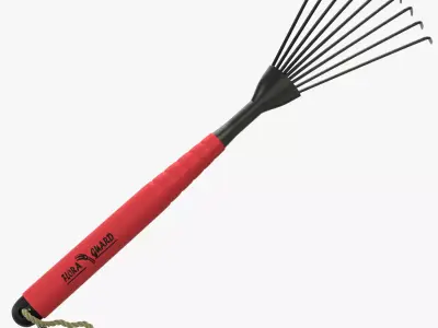 Garden Tool Hand Rake 3D model buy