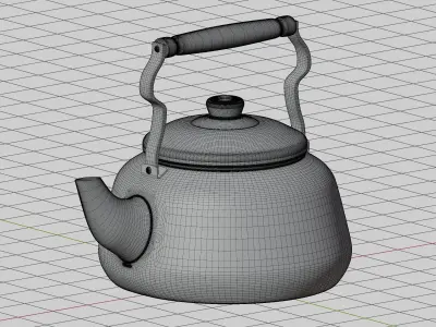 Stainless Steel Kettle 3D model