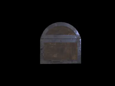 Old Chest Low-poly 3D model purchase