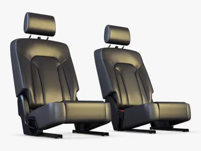 Car Seat Rear 3D model