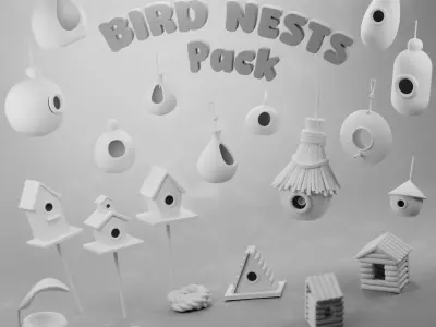 Bird Nest - Houses Pack 3D model