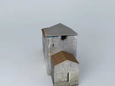 Church in Faye Perigord Free 3D model