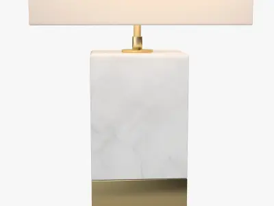 Lucent 2 Light Table Lamp in Antique Gold 3D model