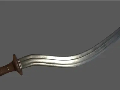 Shotel Sword 3D model