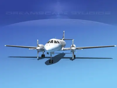 Swearingen SA226 Unmarked 2 3D model