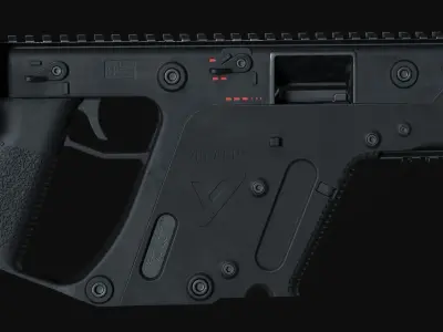 Kriss Vector 45ACP Low-poly 3D model