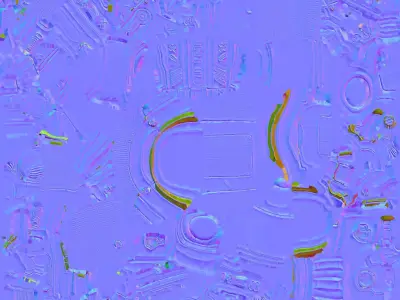 Black Pistol 3D model buy