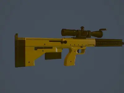 DTA SRS Sniper Low-poly 3D model