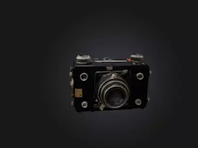 Rare Vintage Camera Low-poly 3D model