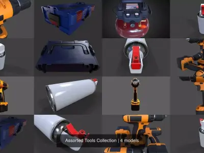 Assorted Tools Collection - Low Poly 3D Model Pack